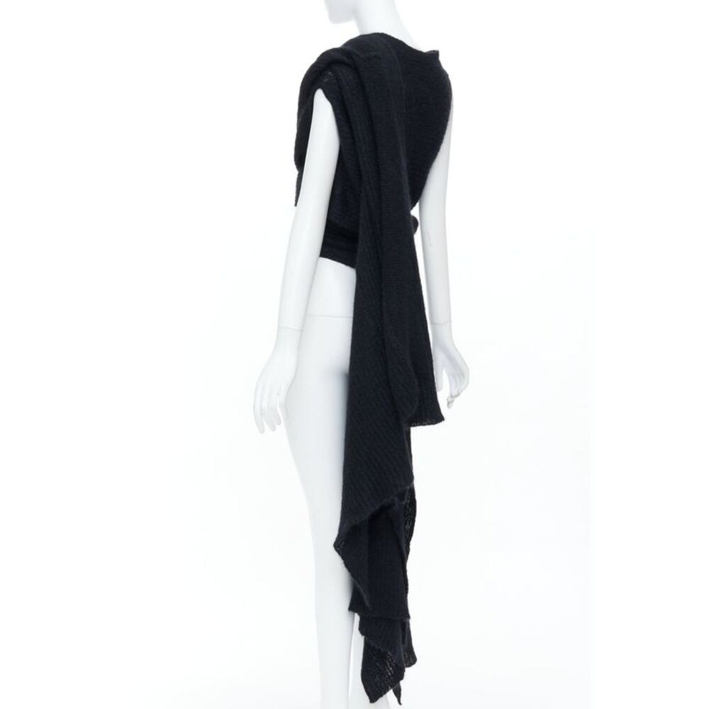Yohji Yamamoto Black Wrap Cardigan Sweater - Picture 6 of 9